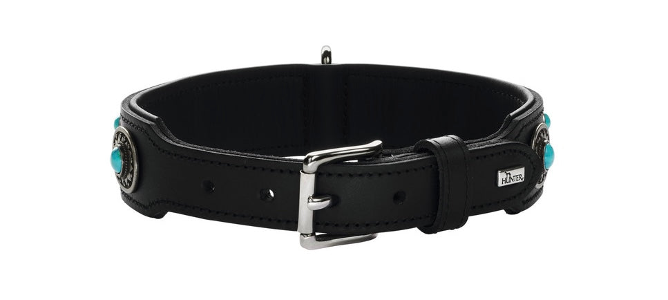 SIOUX Collar - Hunter-petstore -particularly tough and hard-wearing leather -with decorative trimmings -made in Germany