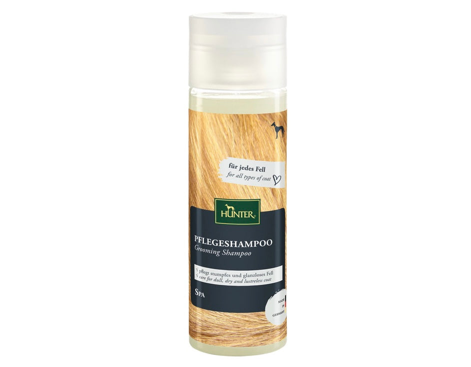 Shampoo With Avocado Oil - Hunter-petstore -Caring, pH-neutral dog shampoo -Optimally adapted to the different coat structures of dogs -Avocado oil: highly moisturizing and moisturizing -Restores suppleness to mat, dry and dull coat -Pleasant, natural fragrance -Free of silicones, mineral oils and paraffins -Made in Germany