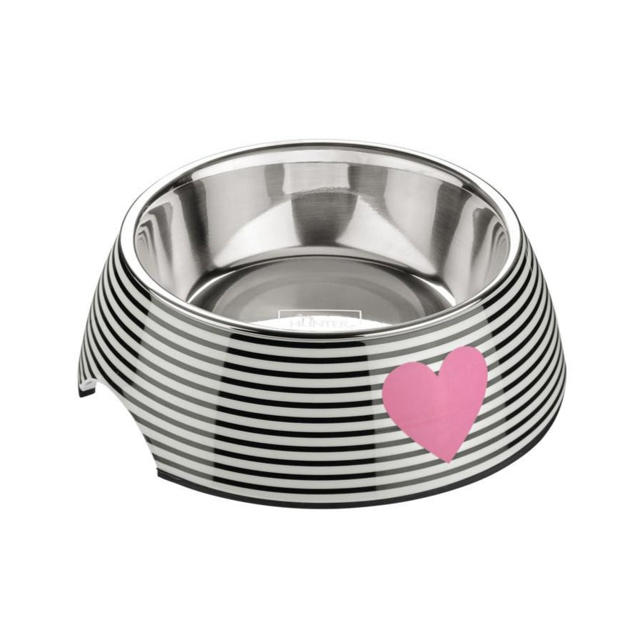 BIRI Bowl - Hunter-petstore -feeding or water bowl with melamine casing -with removable stainless steel bowl -melamine: high impact and scratch resistance -anti-slip due to rubber feet -easy-care and dishwasher safe -food safe