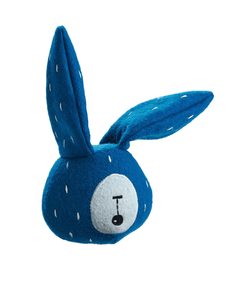 TIRANA Rabbit Dog toy - Hunter-petstore -cute animal dog toy, without squeaker -for playing, cuddling and loving -made of up-cycled outer material and recycled filling -attractive yet tough material mix of wool and polyester -washable at 86 °F -7.1 in