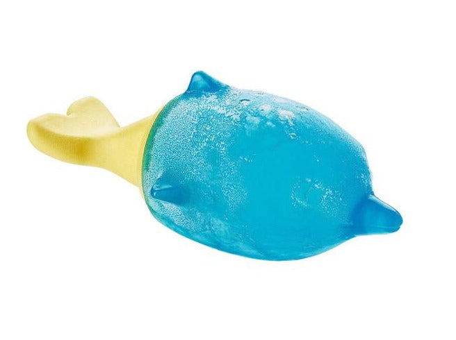 Cooling dog toy ALASKA Dolphin - Hunter-petstore -innovative TPR dog toy with cooling effect -suitable for small to medium dogs -fill with water and freeze -freshness kick guaranteed: Cool water is released to the outside during play -can help ease teething in puppies and young dogs -floatable -for indoor and outdoor fun -6.30 in