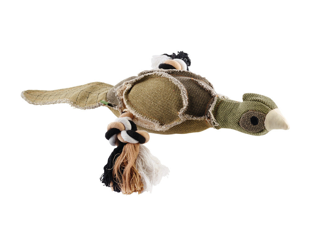 CANVAS Wild Duck Dog toy - Hunter-petstore -dog toy for playing, cuddling and loving -suitable for medium to large dogs -detailed animal look with a rough look and raw edge seams -with squeaker -washable at 86 °F -19.7 in