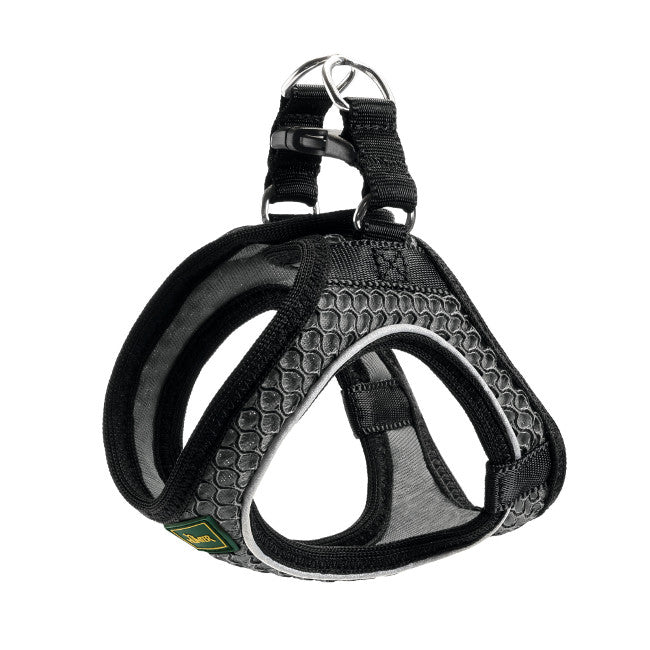 HILO Comfort Harness - Hunter-petstore -lightweight harness for small to medium and head-shy dogs -easy to put on with only one buckle and Velcro closure -optimum freedom of movement -nylon edging with highly reflective piping -soft, air-permeable and breathable -cooling effect possible with the help of water -easy-care and quick-drying