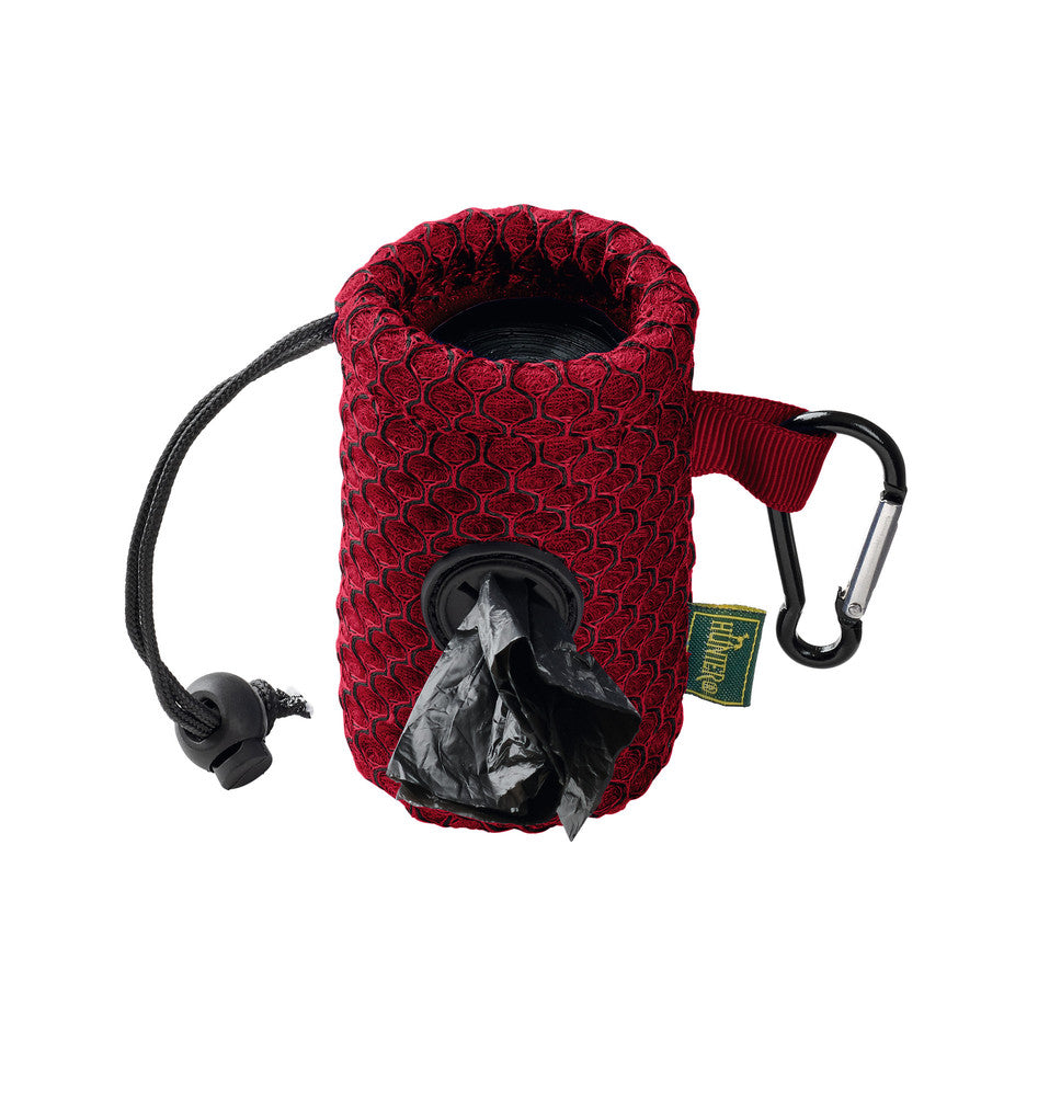 HILO Waste bag holder - Hunter-petstore -particularly lightweight poo bag dispenser for every day -flexible fastening options -easy removal of individual bags -closable with practical stopper cord -can be filled with standard poo bag rolls (not included)