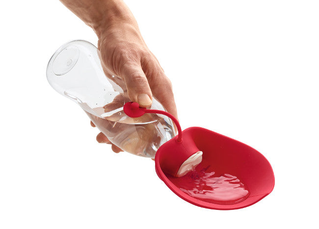 LIST Drinking bottle - Hunter-petstore -2-in 1 drinking bottle with bowl -with food-safe silicone bowl -ideal for traveling and on the road -pouring device also separately applicable to commercially available bottles -easy to clean and washable