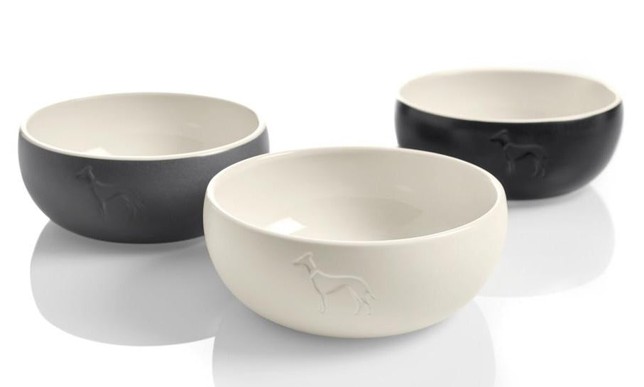 LUND Ceramic Bowl - Hunter-petstore -feeding or drinking bowl made of ceramic -subtle HUNTER dog embossing -high weight ensures a secure stand -slip-resistant silicone rim on the bottom -long-lasting and scratch resistant -food safe and dishwasher-safe