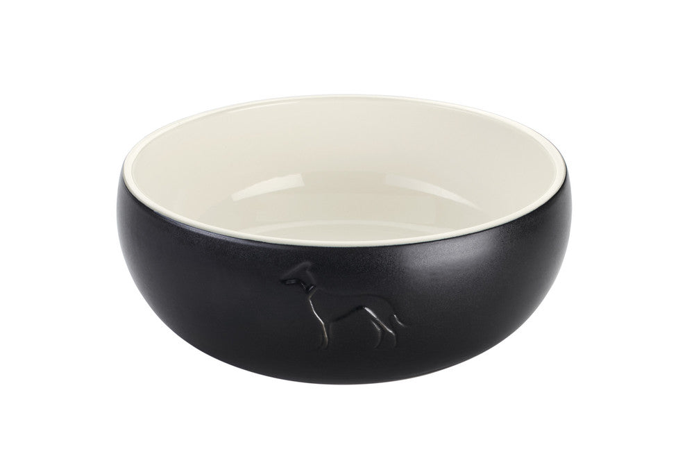 LUND Ceramic Bowl - Hunter-petstore -feeding or drinking bowl made of ceramic -subtle HUNTER dog embossing -high weight ensures a secure stand -slip-resistant silicone rim on the bottom -long-lasting and scratch resistant -food safe and dishwasher-safe