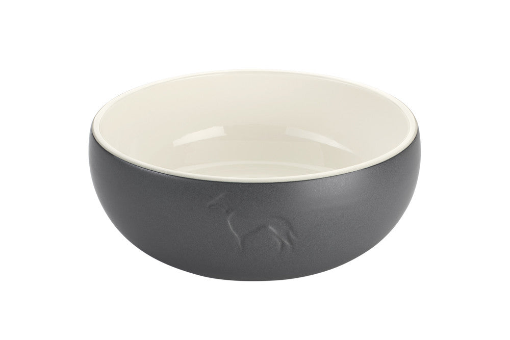 LUND Ceramic Bowl - Hunter-petstore -feeding or drinking bowl made of ceramic -subtle HUNTER dog embossing -high weight ensures a secure stand -slip-resistant silicone rim on the bottom -long-lasting and scratch resistant -food safe and dishwasher-safe