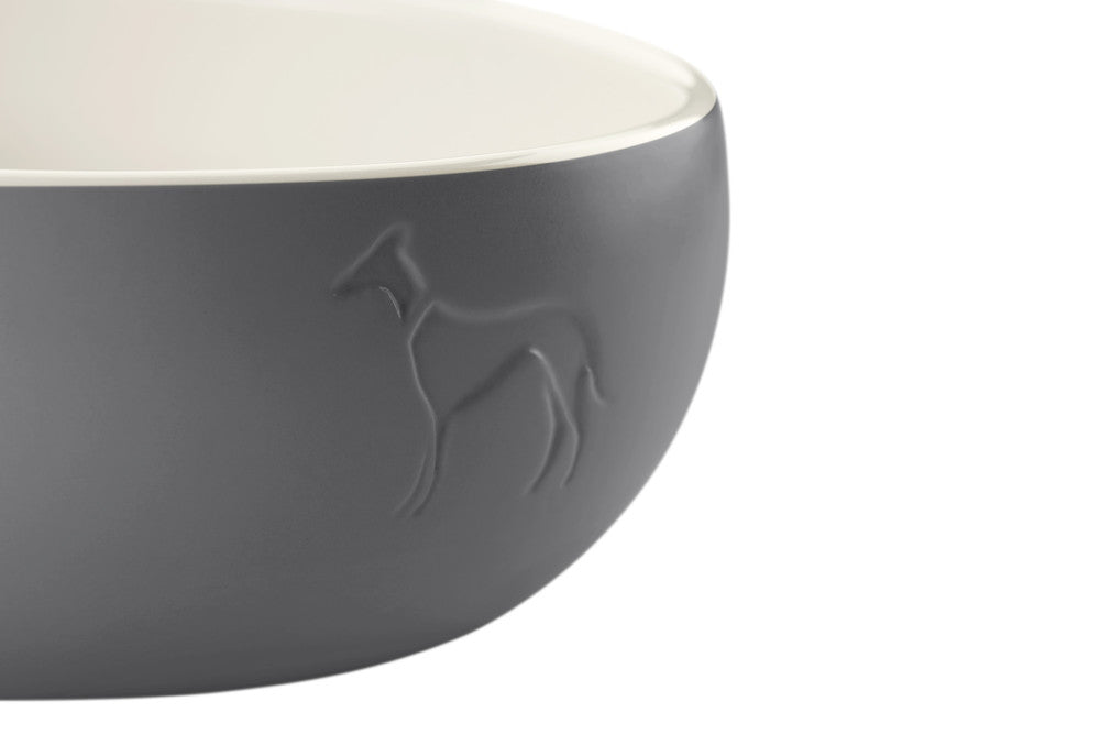 LUND Ceramic Bowl - Hunter-petstore -feeding or drinking bowl made of ceramic -subtle HUNTER dog embossing -high weight ensures a secure stand -slip-resistant silicone rim on the bottom -long-lasting and scratch resistant -food safe and dishwasher-safe