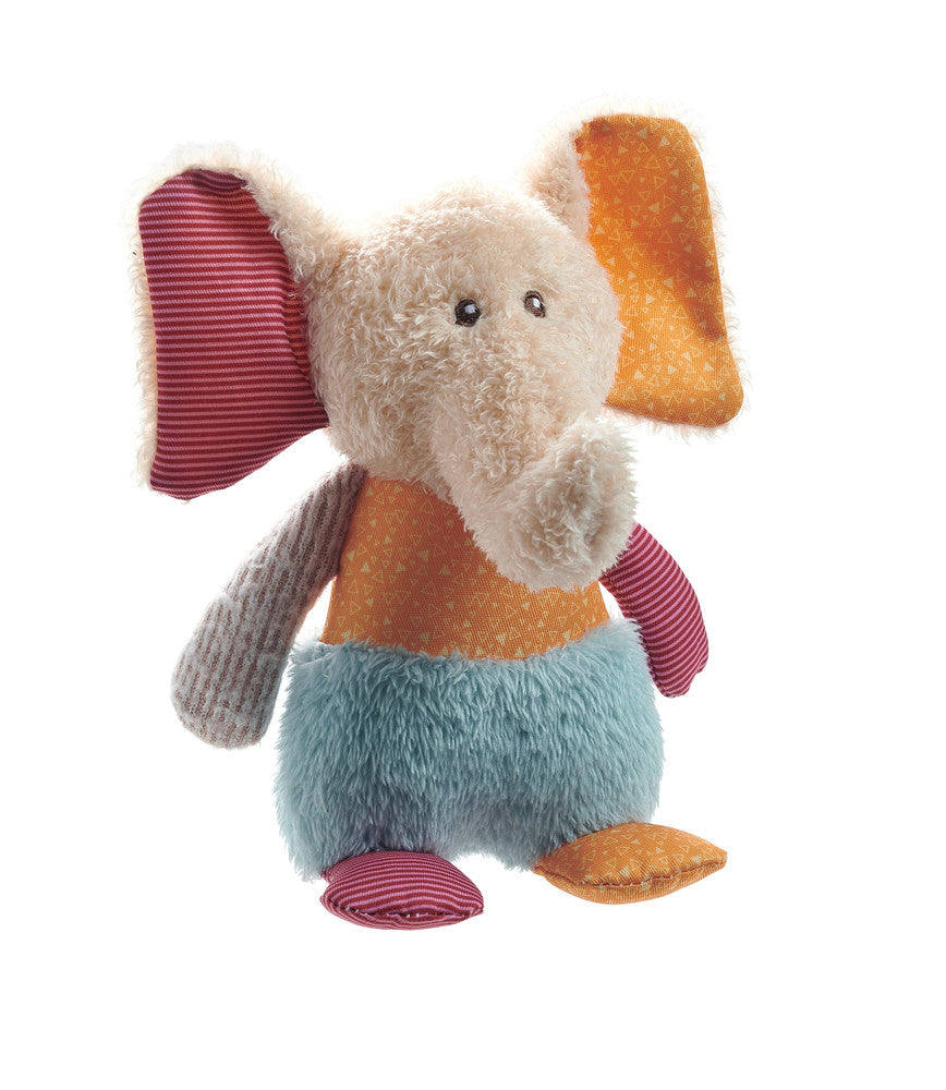 MULI Elephant Dog toy - Hunter-petstore -ideal for puppies and dogs that like to cuddle -with squeaker -washable at 90 °F -7.09 in