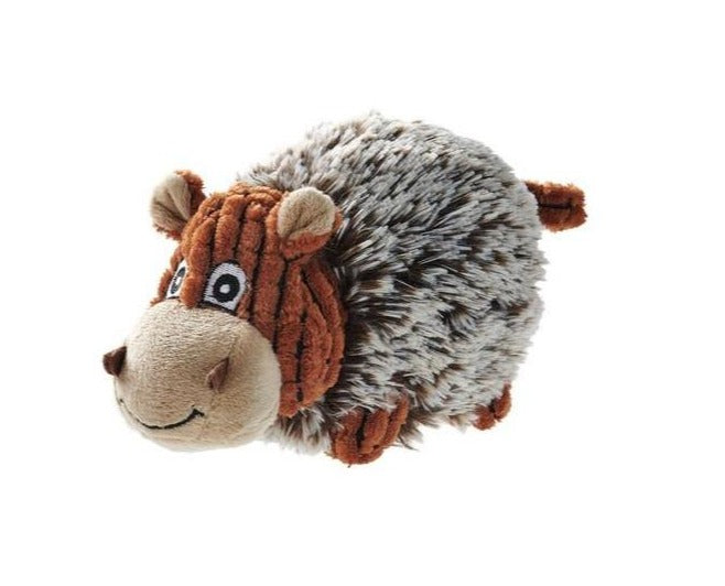PORI Cow Dog toy - Hunter-petstore -soft and fluffy outside -sturdy hedgehog ball made from TPR inside -with a squeaker -washable at 86 °F