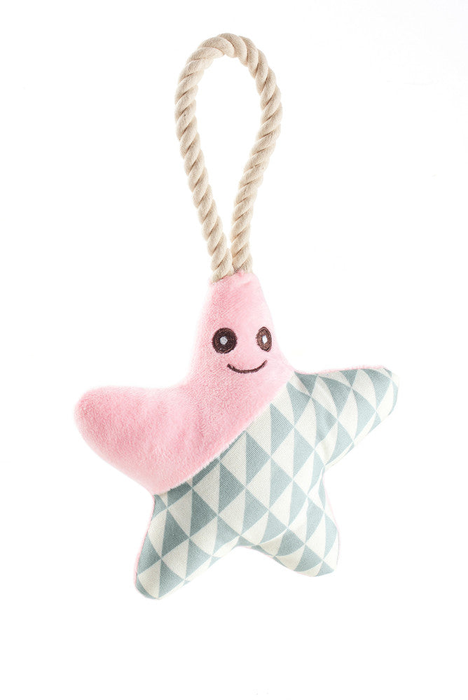 SALIMA Star Dog toy - Hunter-petstore -polyester -with squeaker -with a rope for throwing and playing tug-o-war -soft and cuddly -hand wash -6.69 in