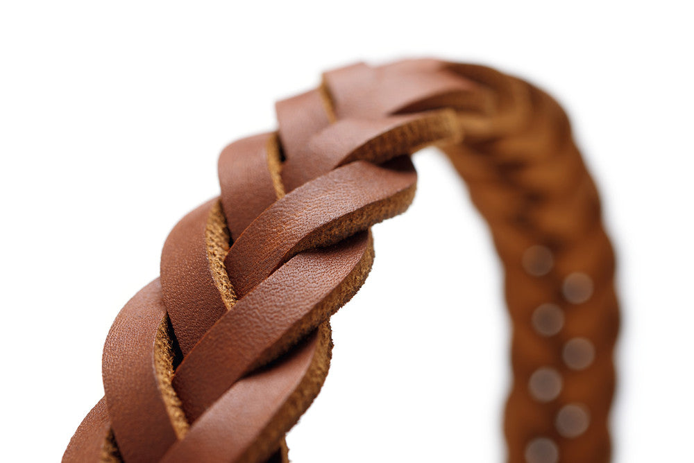 SOLID EDUCATION Special Collar - Hunter-petstore -cow leather -hand-braided -made from a single piece of leather -made in Germany
