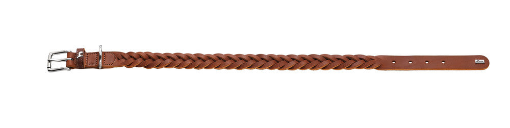 SOLID EDUCATION Special Collar - Hunter-petstore -cow leather -hand-braided -made from a single piece of leather -made in Germany