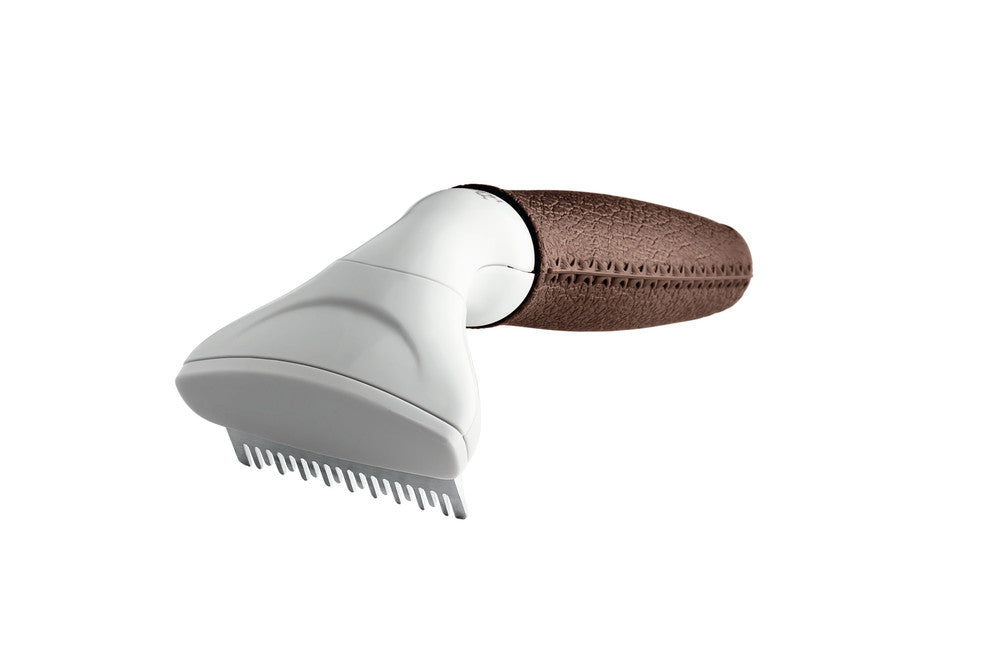 De-Felting Currycomb SPA - Hunter-petstore -suitable for dogs with medium-length and long hair and horses -innovative high-quality steel blade, Special Blade -removes loose hair and dander from the top coat and undercoat -ergonomic handle